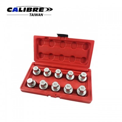 CALIBRE 10pc Wheel Bolt Lock Socket Set Wheel Lock Nut Removal key Set